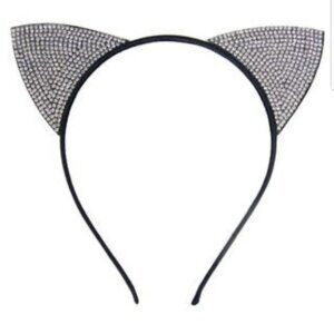 Rhinestone Kitten Ears